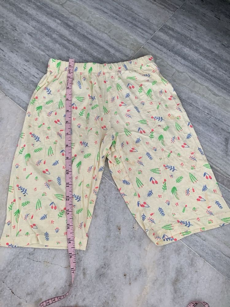 Cute Pajama Shorts with Floral Print
