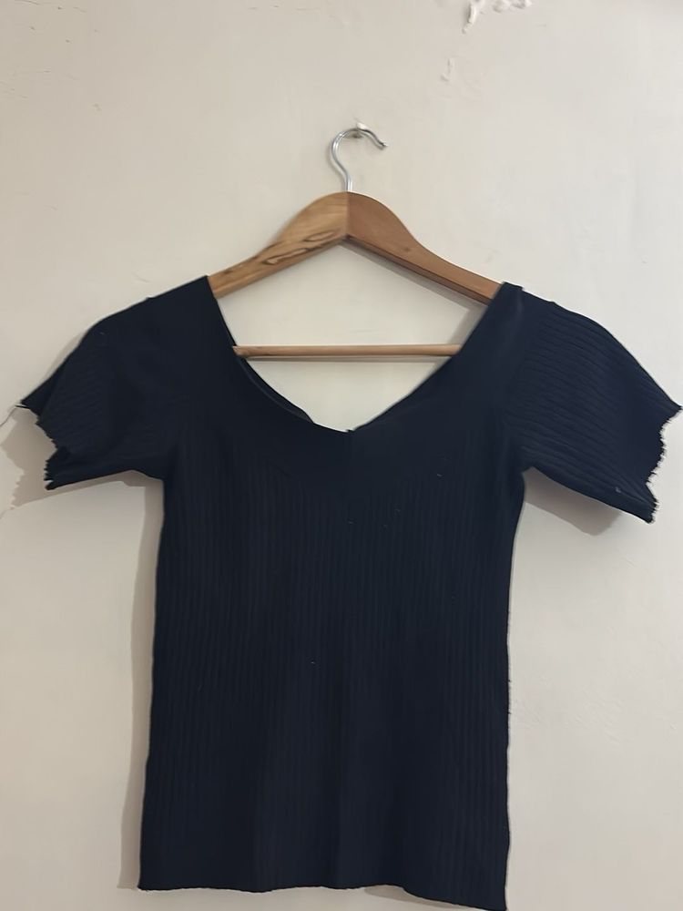prety black strechable top