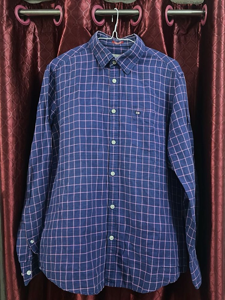 Men's Classic Plaid Button-Up Shirt