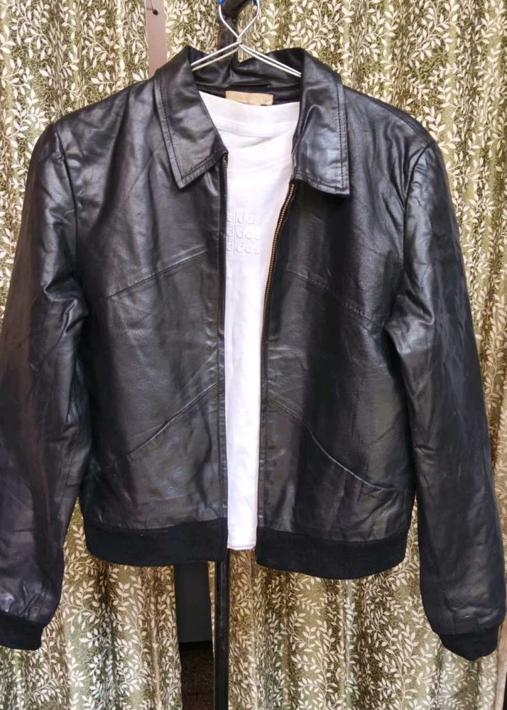 Men's Black  Leather Jacket