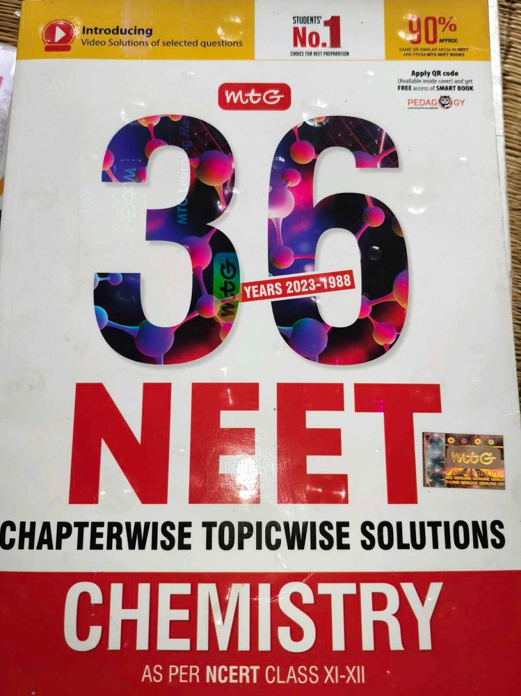 MTG 36 Years NEET Chemistry Book