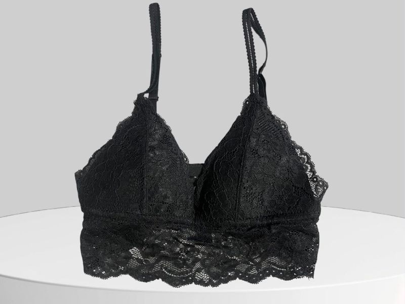 New Black Lace Bralette