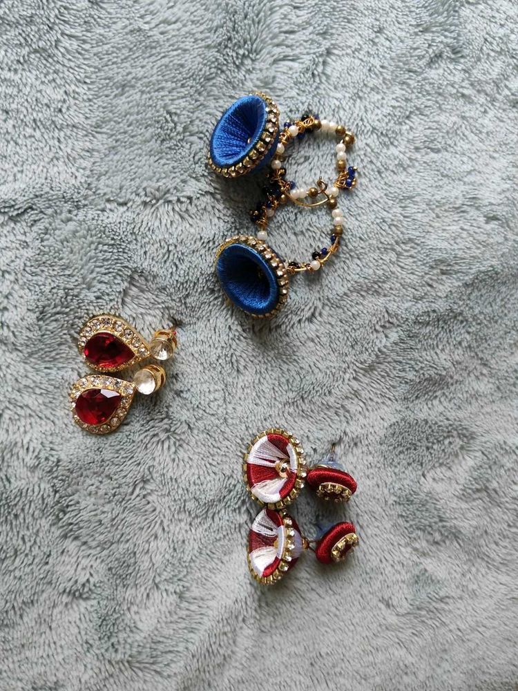 Set Of 3 Earrings