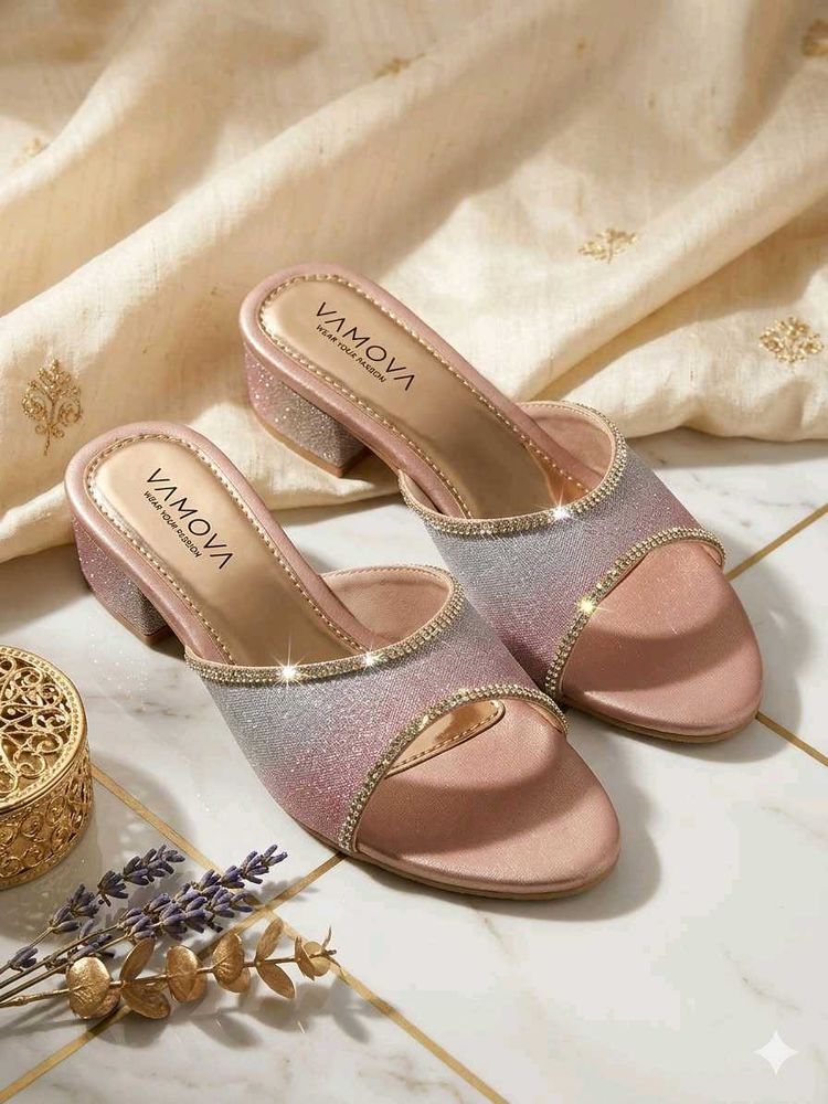 Sparkly Slide Heels