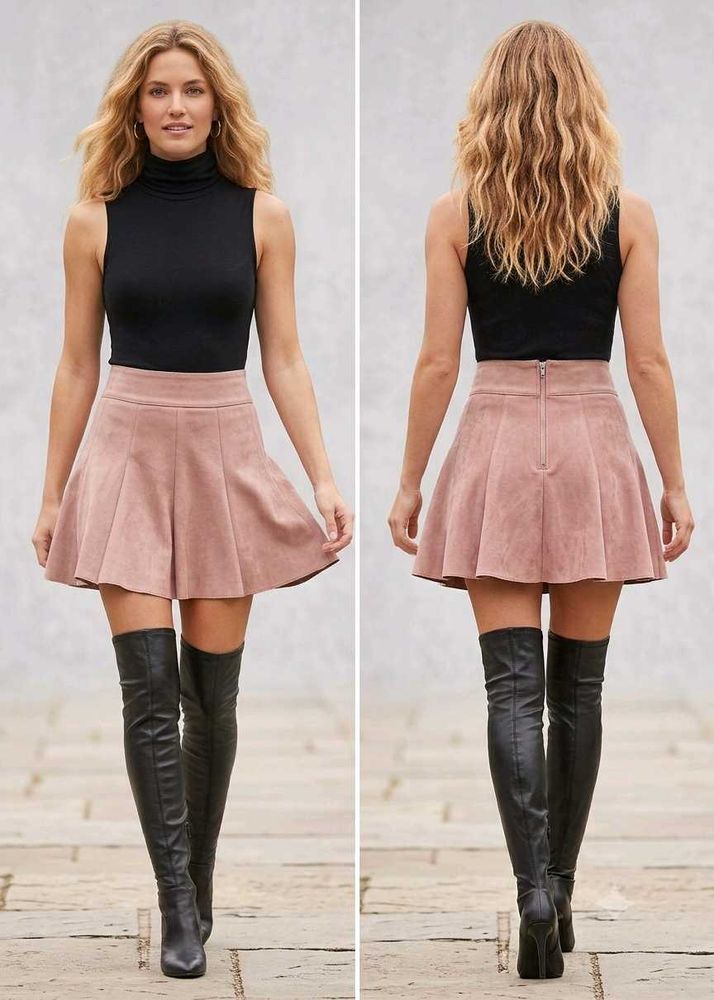 🎀🌸Romwe_Imported Skater Skirt🌸🎀