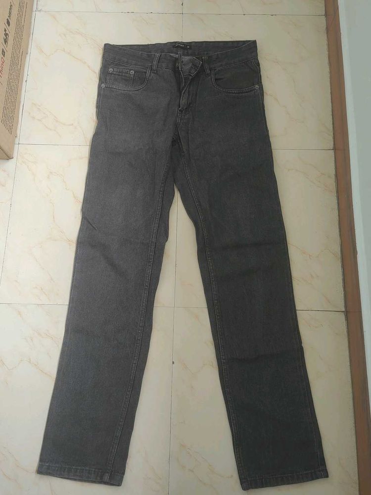 Zudio Dark Grey Denim Jeans