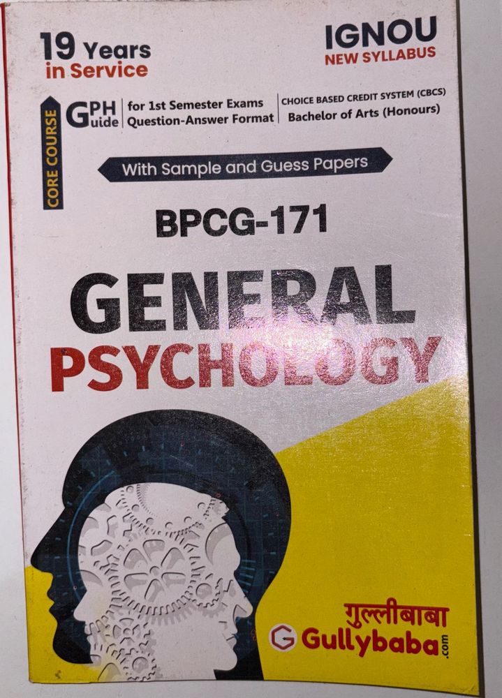 General Psychology BPCG-171