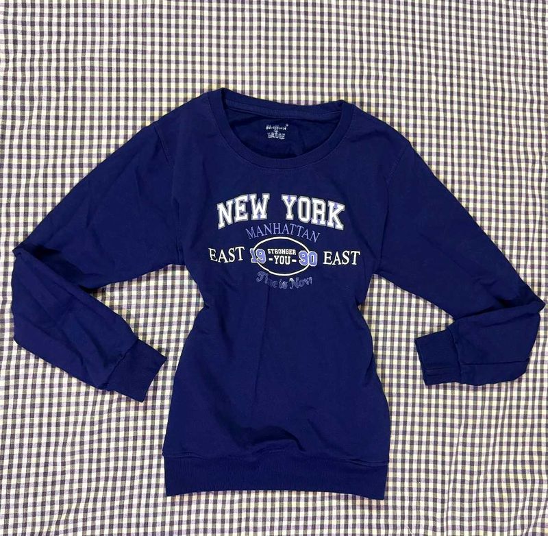 Blue "New York Manhattan" Sweatshirt