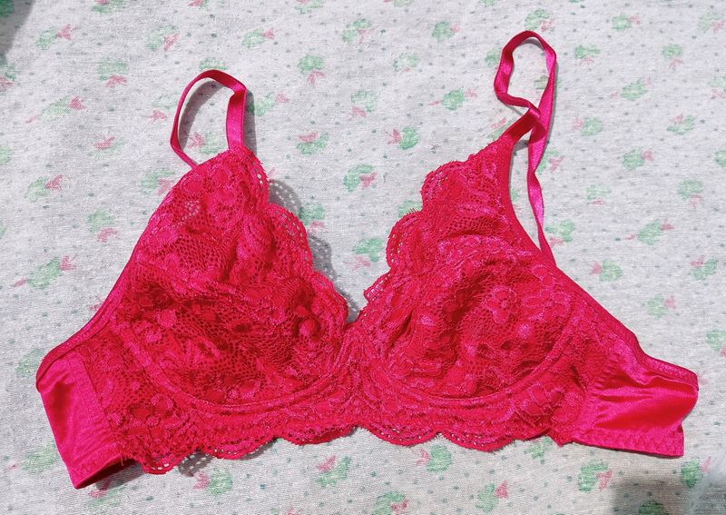 Clovia Brand New Hot Pink Stylish Bra.