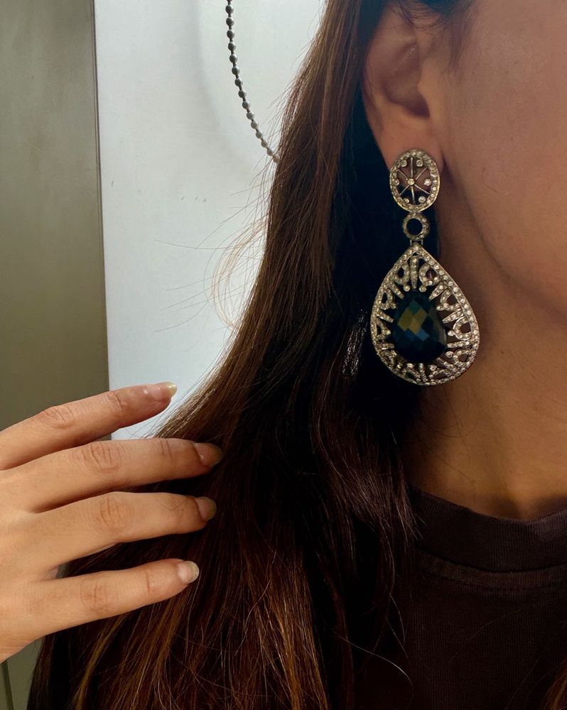 Designer Teardrop Dangle Earrings