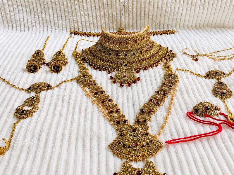 Heavy Bridal Dulhan Jewellery Set