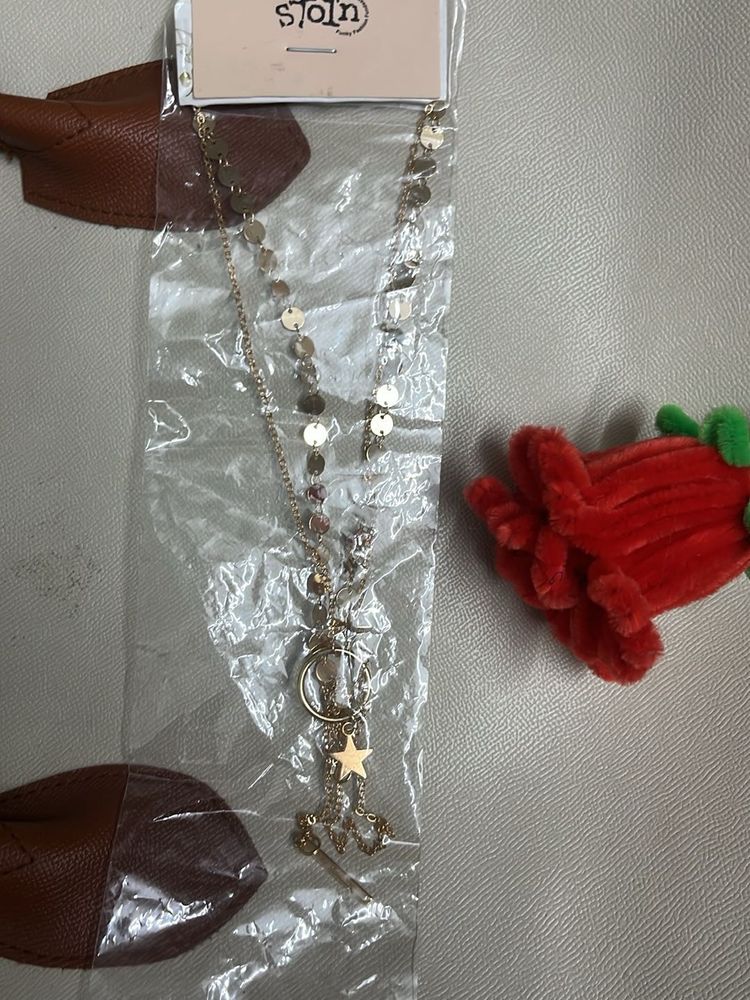 Delicate Gold Chain Necklace with Star Charm