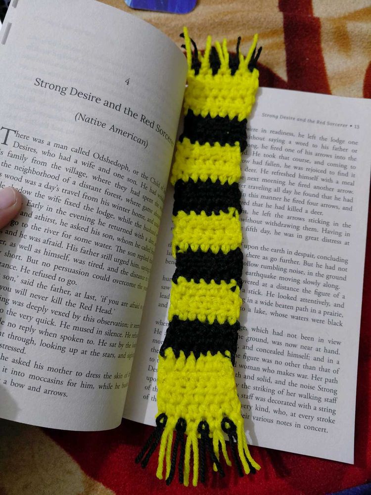 harry potter crochet bookmark