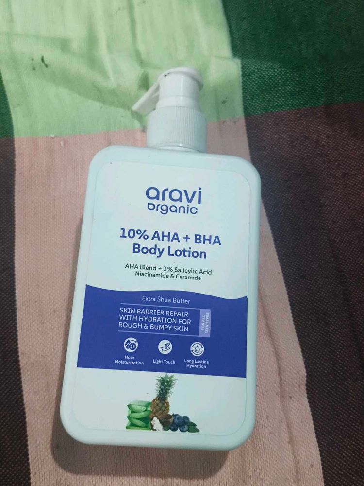 Aravi Organic 10% AHA + BHA Body Lotion