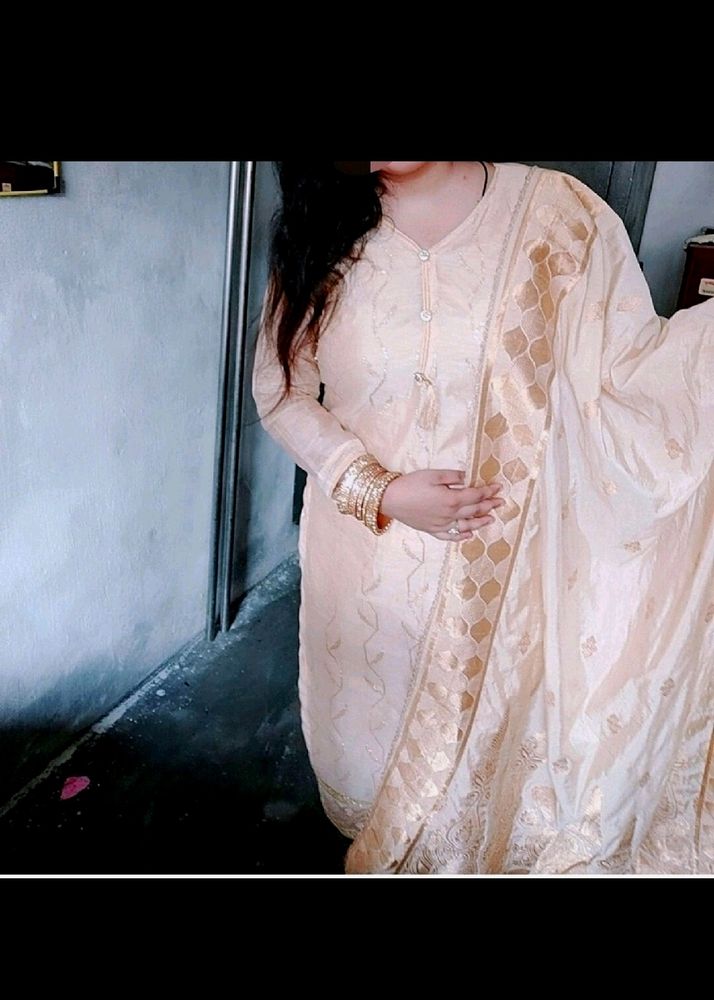 Full Banarsi Suit With Heavy Dupatta