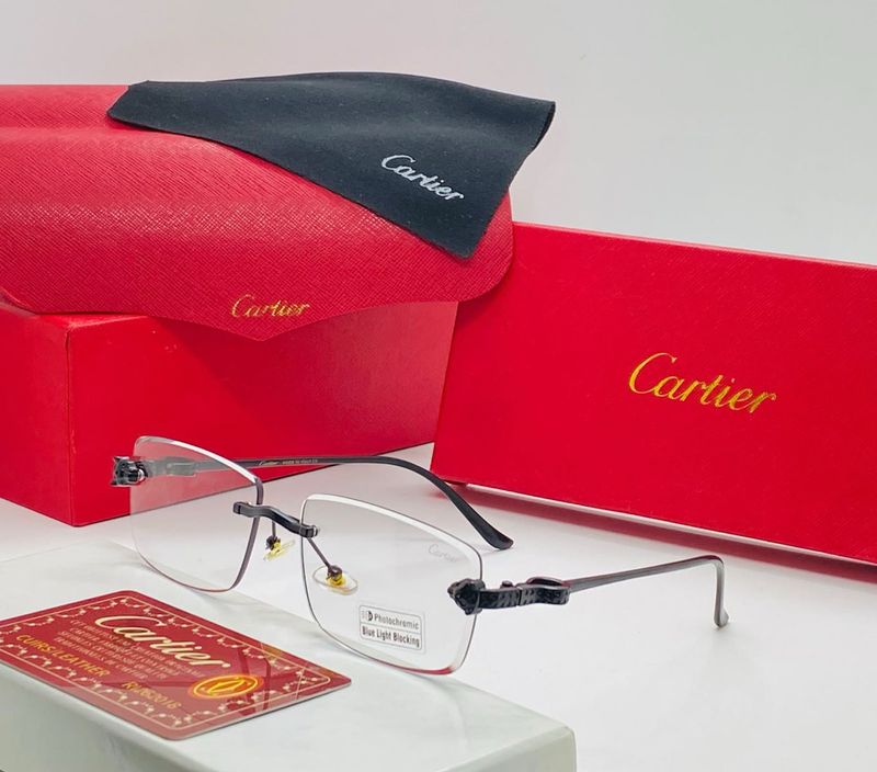 Cartier Rimless Blue Light Blocking Glasses