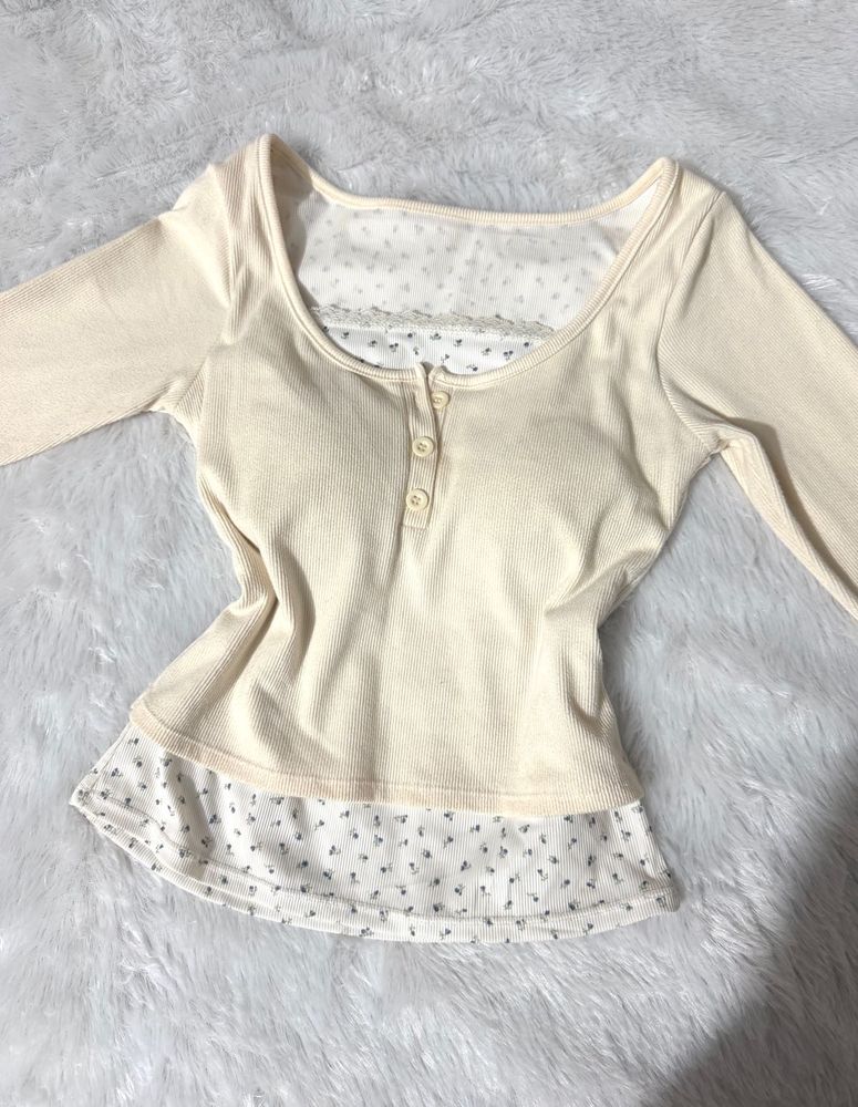 padded coquette top 🧸🤍