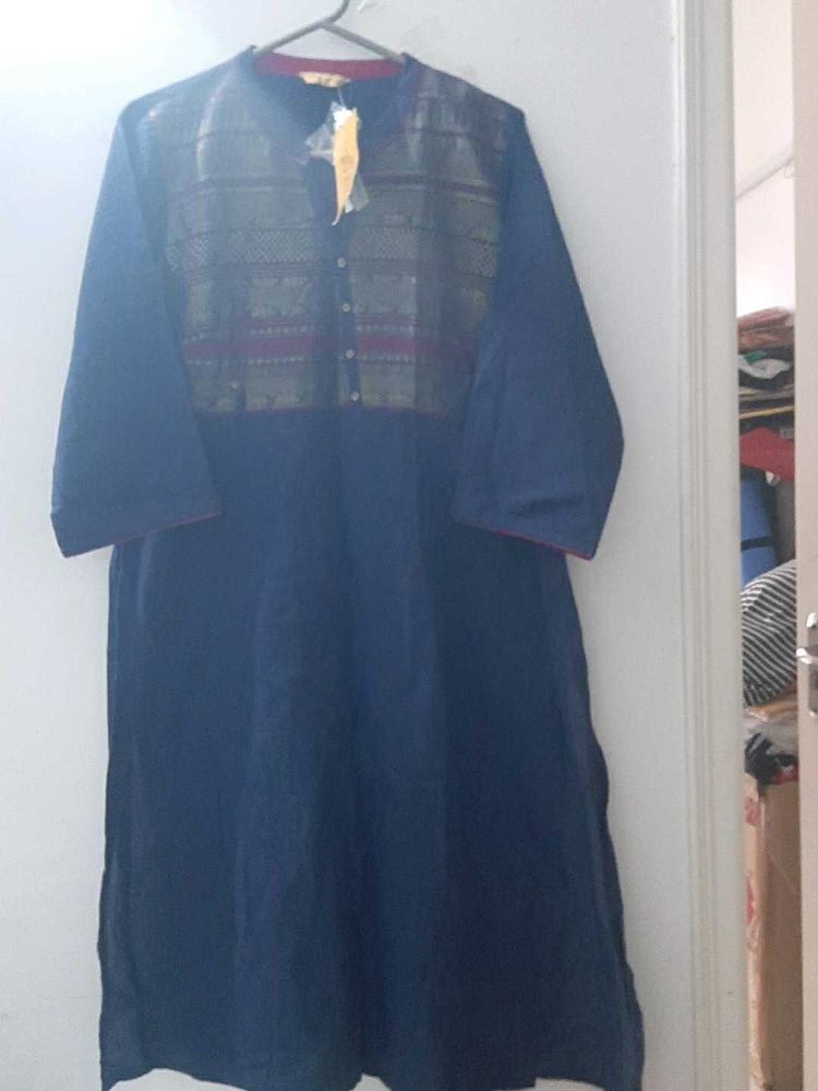 Elegant Navy Blue festive Kurta