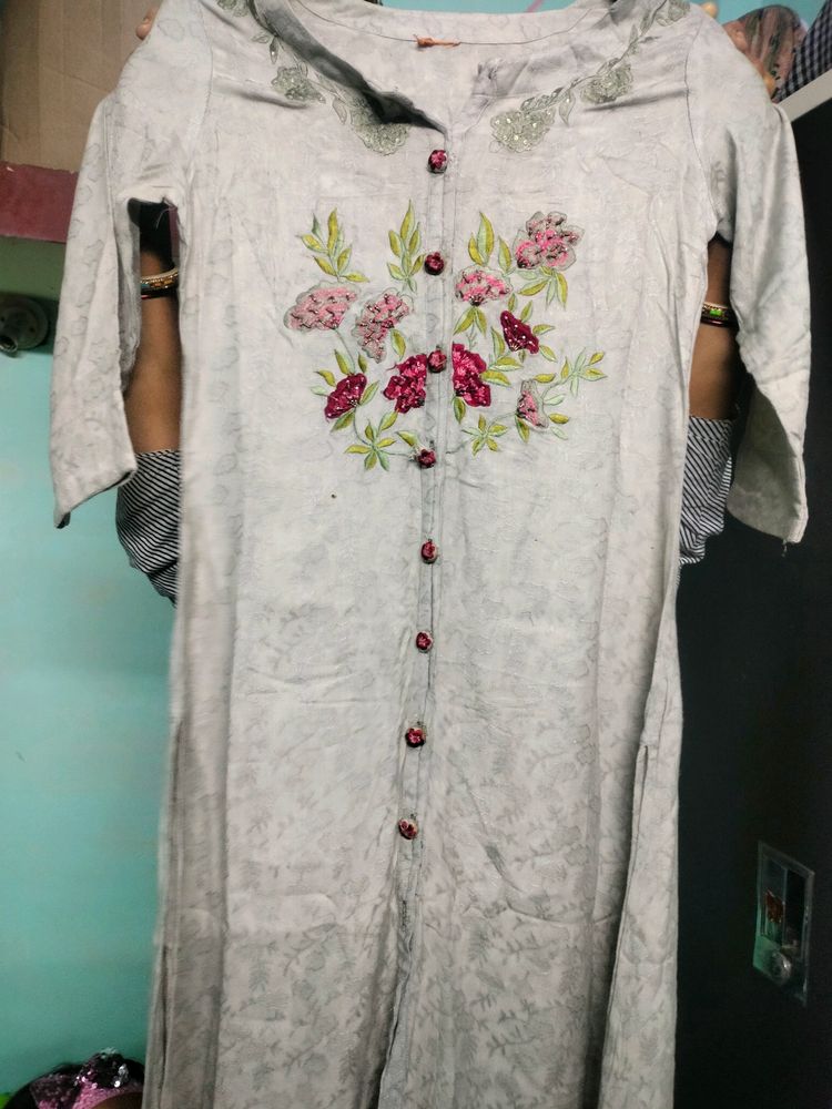 Branded Embroidered Kurti