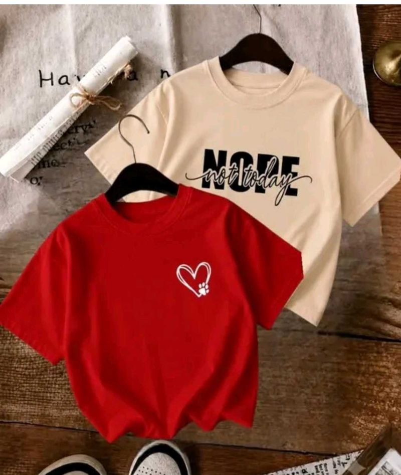 Cute Graphic T-Shirts - Set of 2