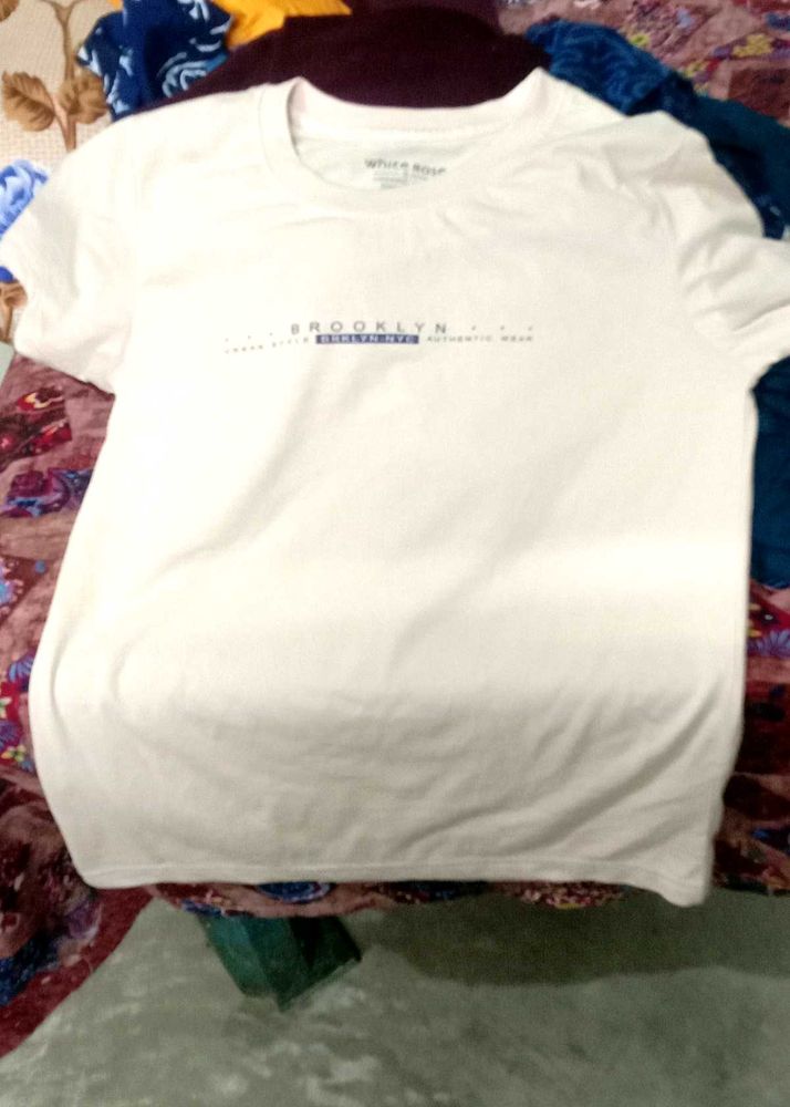 peach colour T-Shirt and  bottom