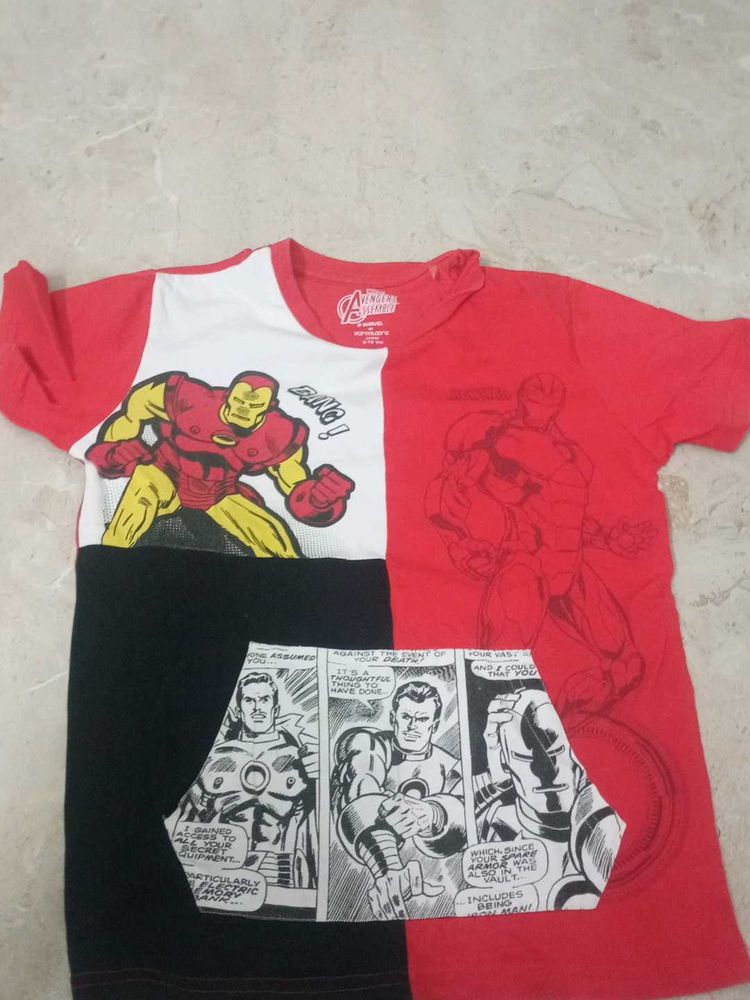 new iron man t shirt 9-10 years