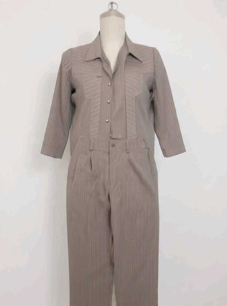 Pinstripe Jumpsuit like new not used