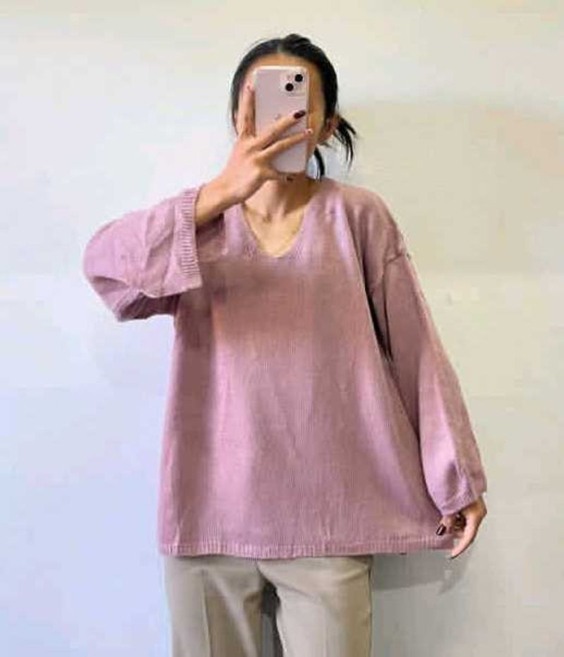MAUVE KNIT TOP