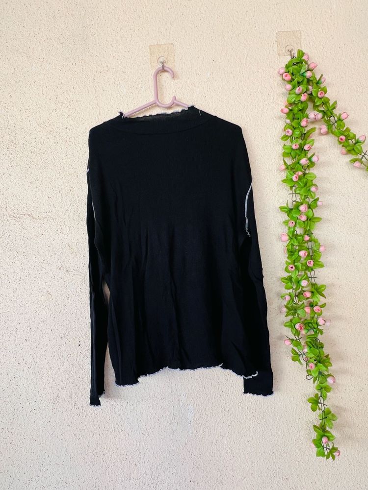 Black Long Sleeve Top