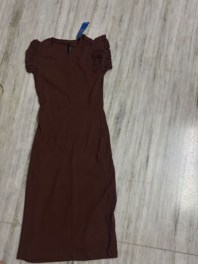 Women's Brown Fit &amp; Flare Dress