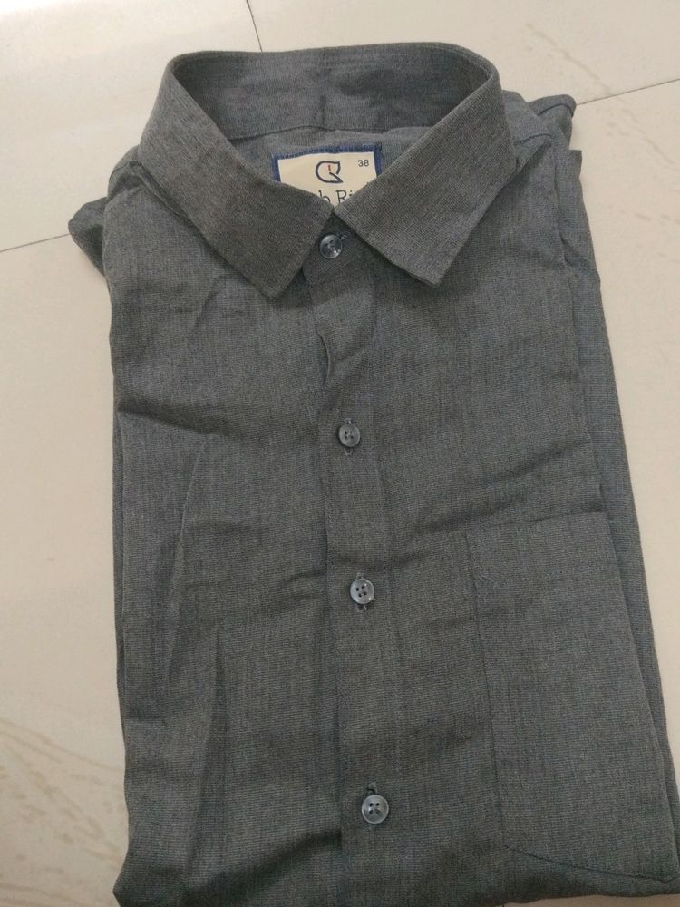 Gray Half Hand Shirt