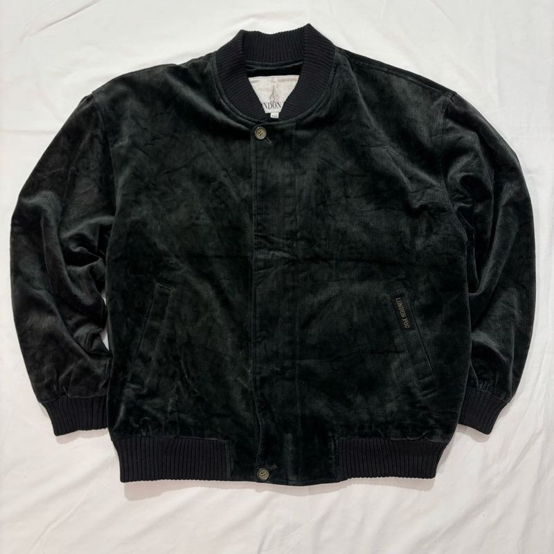 Vintage Velvet Bomber Jacket