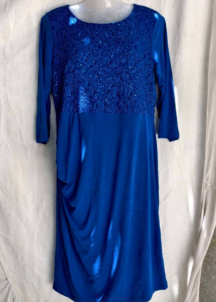 Royal Blue Sparkle Dress XL