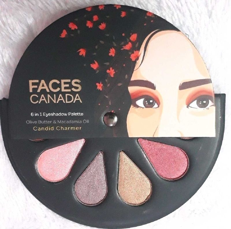 FACESCANADA 6 in 1 Eyeshadow Palette - Candid Char