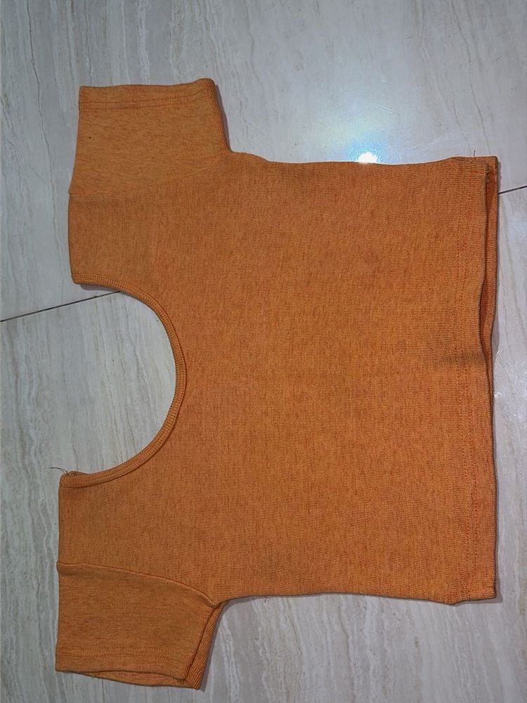 Orange Cropped Top