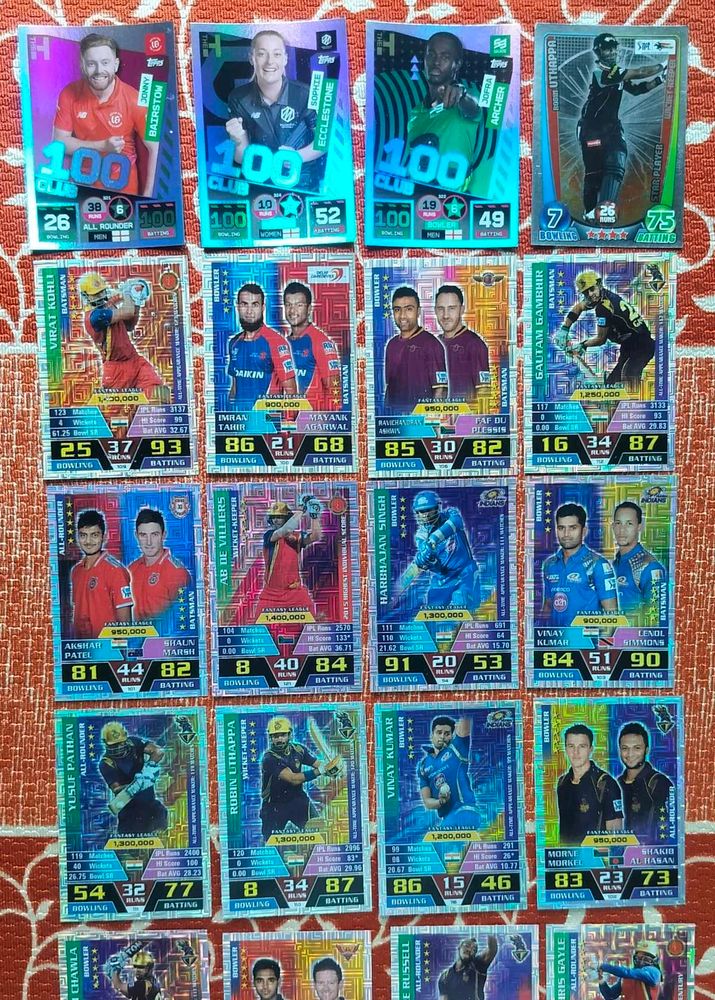 Ipl 2016 And Hundred League 2022 Mix cards
