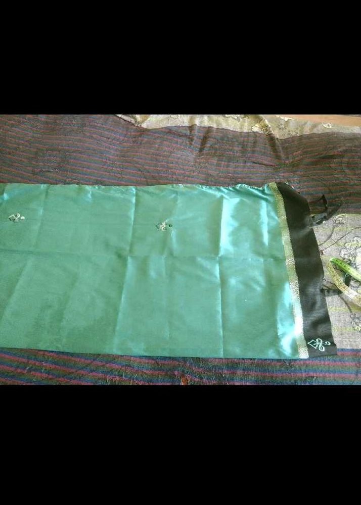 Beautiful Teal pillow cover with Embellishments