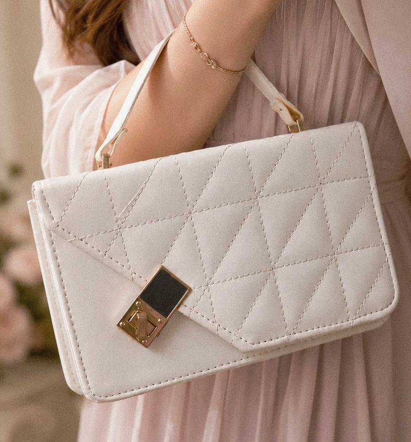 white handbag