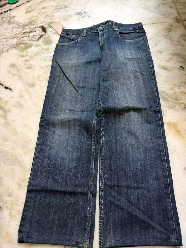 Dark Blue Trendy New Jeans