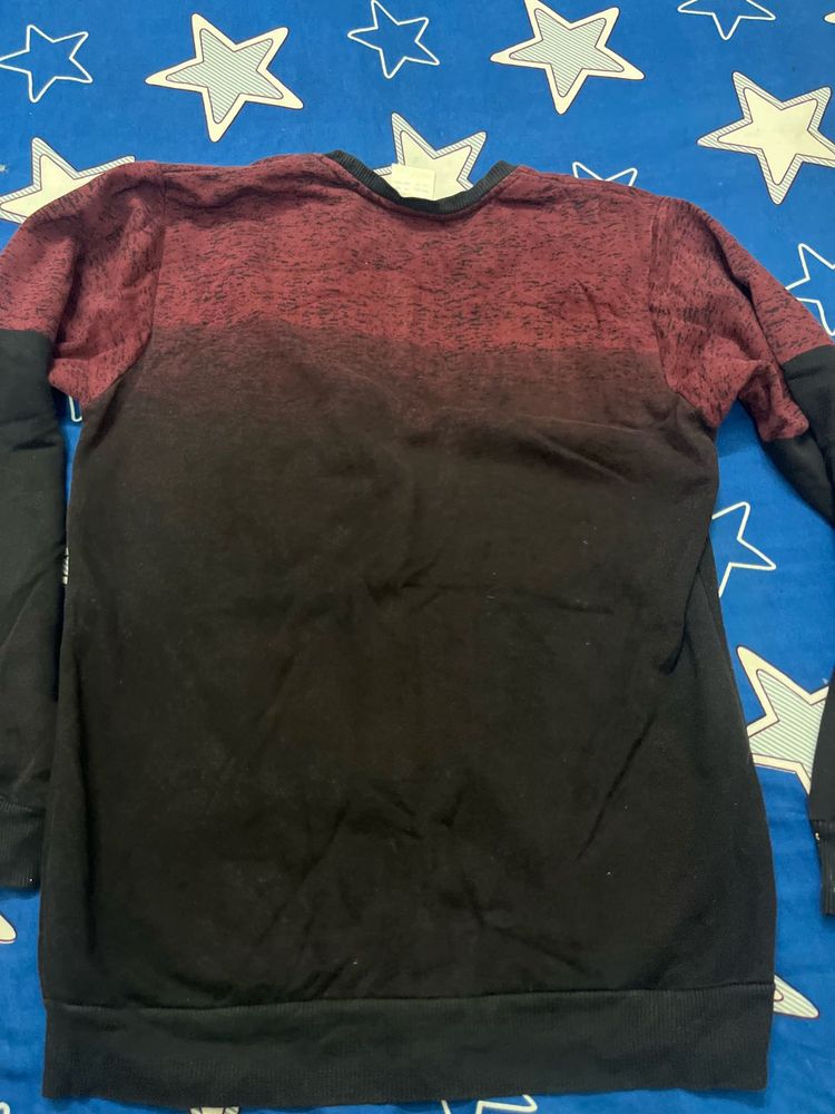 Men's Ombre Crew Neck Sweatshirt