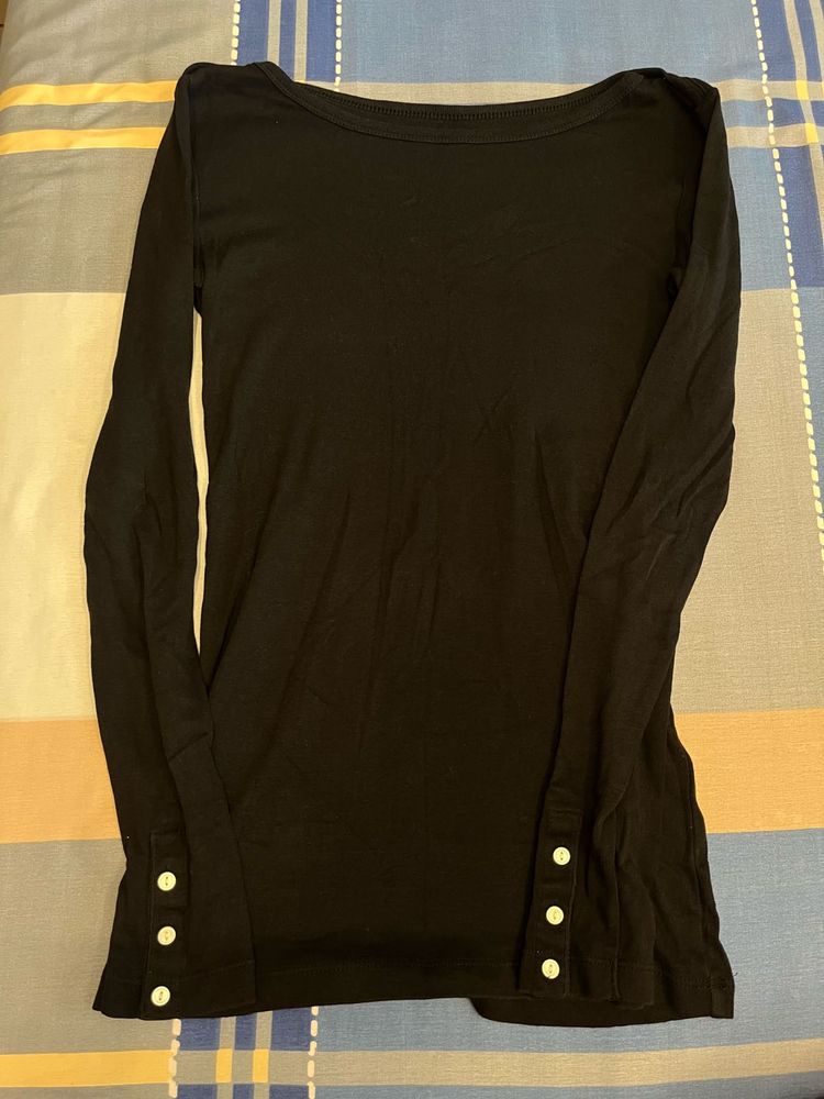Classic Black Long Sleeve Top