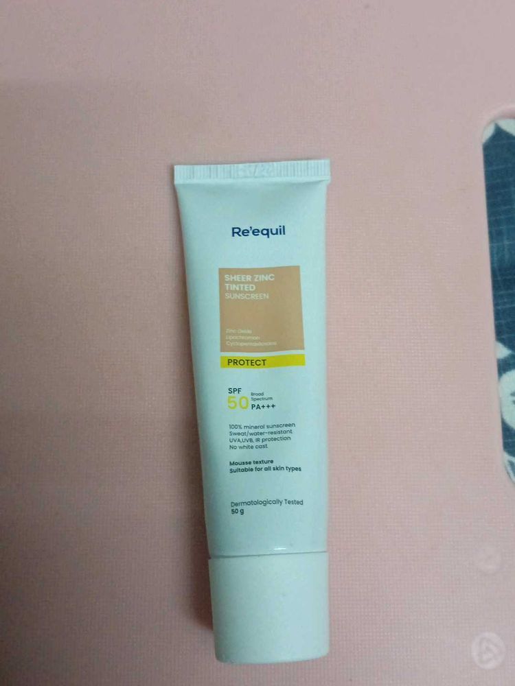 Re'equil Sheer Zinc Tinted Sunscreen