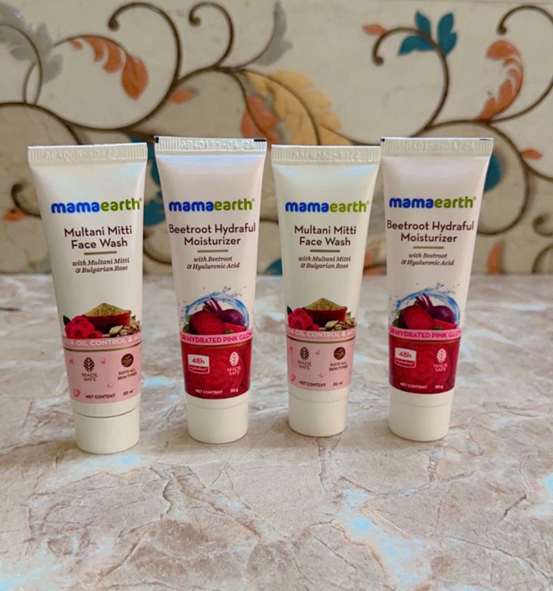 Mamaearth Face Wash &amp; Moistriser Combo