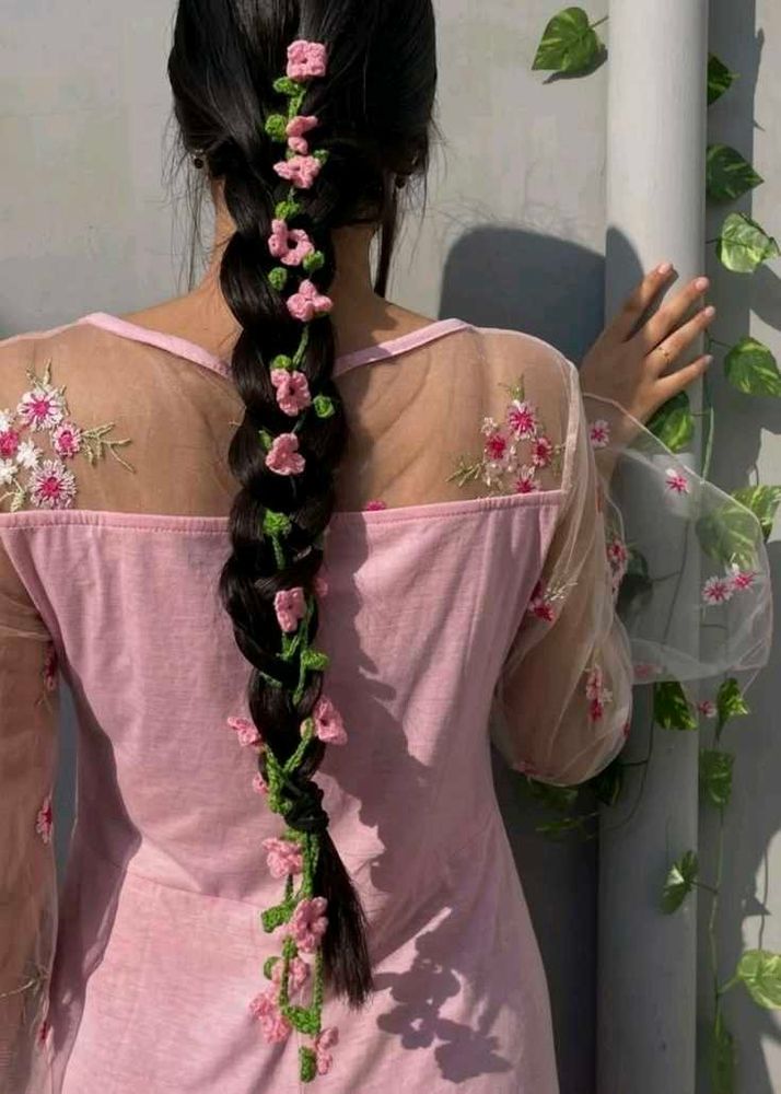 Floral Braided Hair Accessory