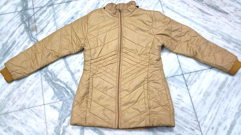 Tan Quilted Padded Jacket