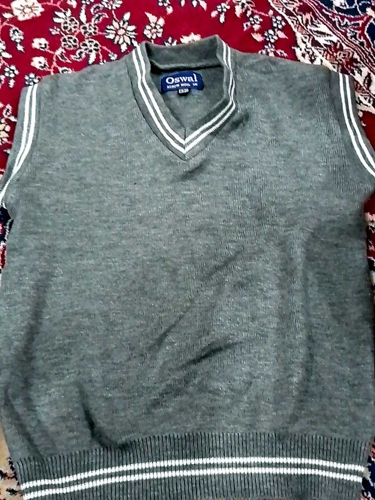 Oswal Grey Sweater Vest