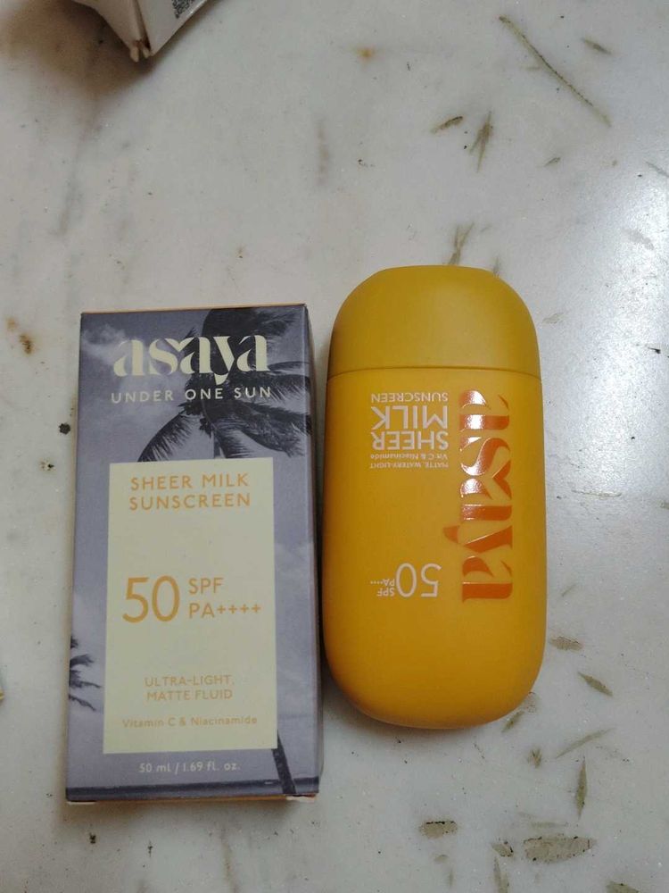 Asaya Under One Sun Sheer Milk Sunscreen
