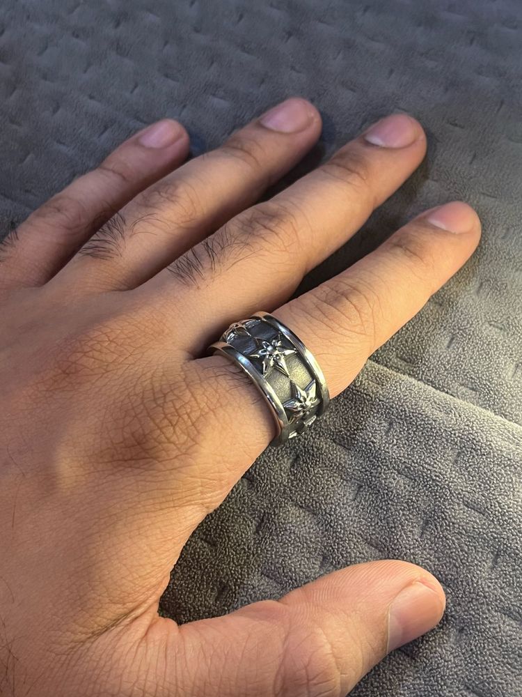 Men's Silver stainless steel Ring