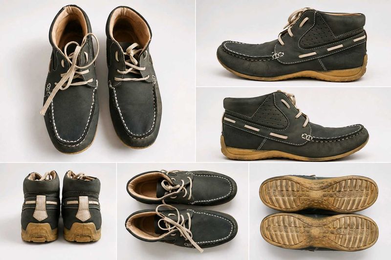 Original Woodland Mid-Top Leather Shoes | Good Con