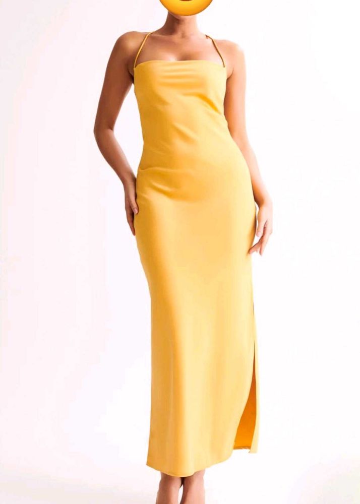 New With tag Meshki straight neck slip Maxi Dress